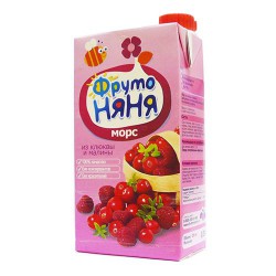 Морс Фрутоняня клюква малина 500 мл