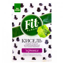 Кисель, Fit Parad (Фит Парад) 30 г витаминизированный черника без сахара