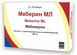 Меберин МЛ, капс. с пролонг. высвоб. 200 мг №30