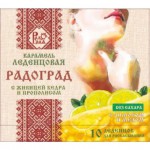 Карамель леденцовая, РадоГрад 3.2 г 10 шт с живицей кедра и прополисом без сахара на изомальте мята и ментол